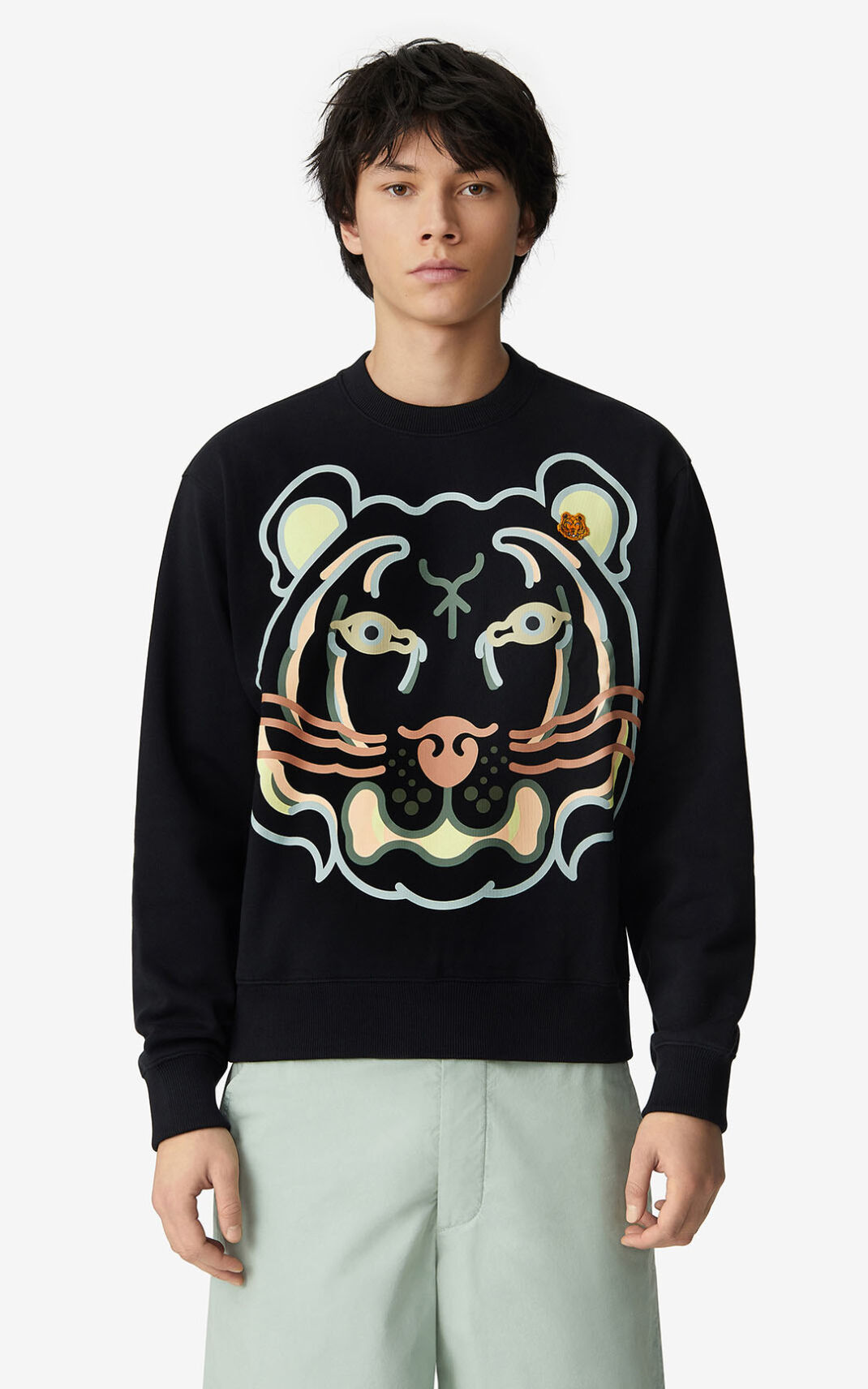 Sudadera Kenzo K Tiger Hombre Negras - SKU.1596002